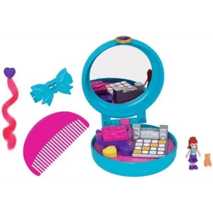 Polly Pocket cofanetto azzurro Clip and Combo con pettine