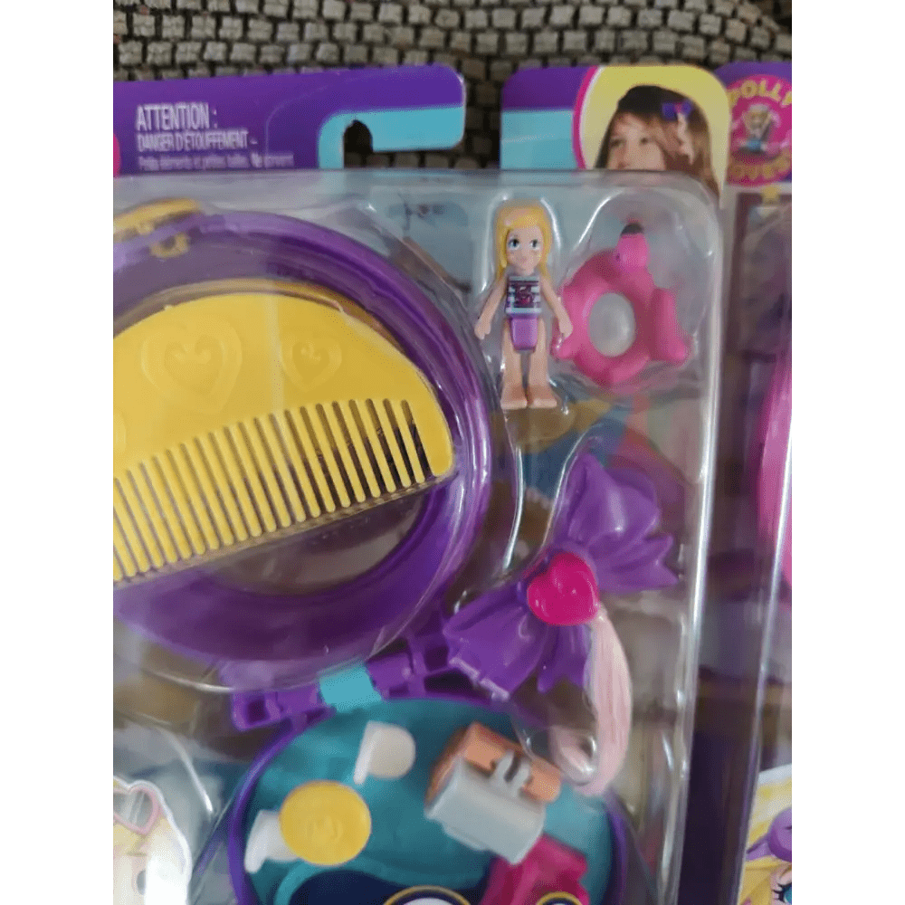 Polly Pocket cofanetto blu Clip and Combo con pettine - Giocattoli e Bambini - Toys Store887961930139