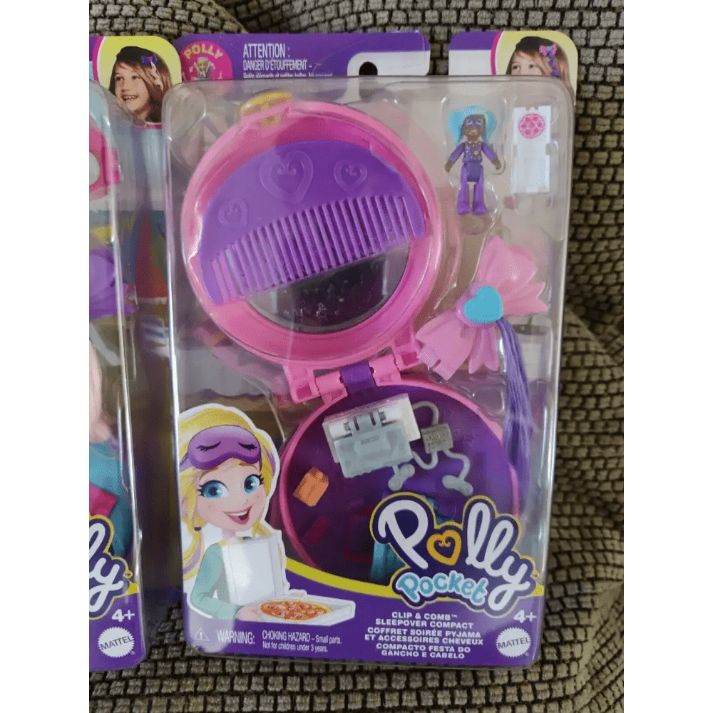 Polly Pocket cofanetto rosa Clip and Combo con pettine - Giocattoli e Bambini - Toys Store0887961930146