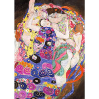 Puzzle 1000 pezzi la vergine di klimt con dipinto vivace e dettagliato di figure ornate in motivi floreali e circolari