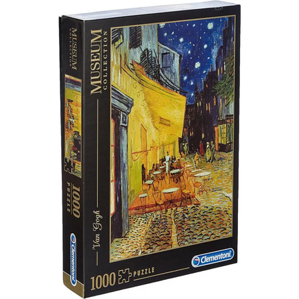 Puzzle 1000 pezzi Van Gogh esterno di caffè di notte