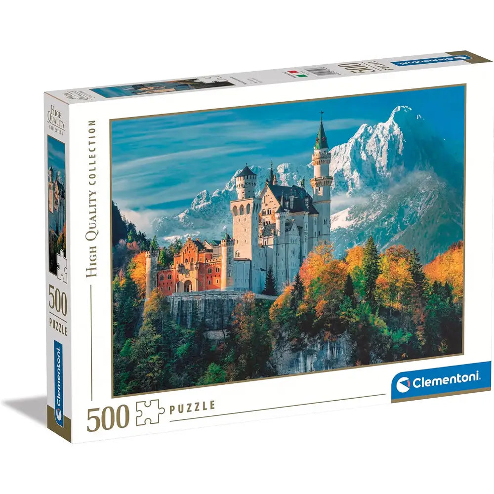 Puzzle 500 Pezzi - Neuschwanstein Castle - Ravensburger - in legno - 8005125351466