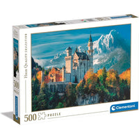 Puzzle 500 Pezzi - Neuschwanstein Castle - Ravensburger - in legno - 8005125351466
