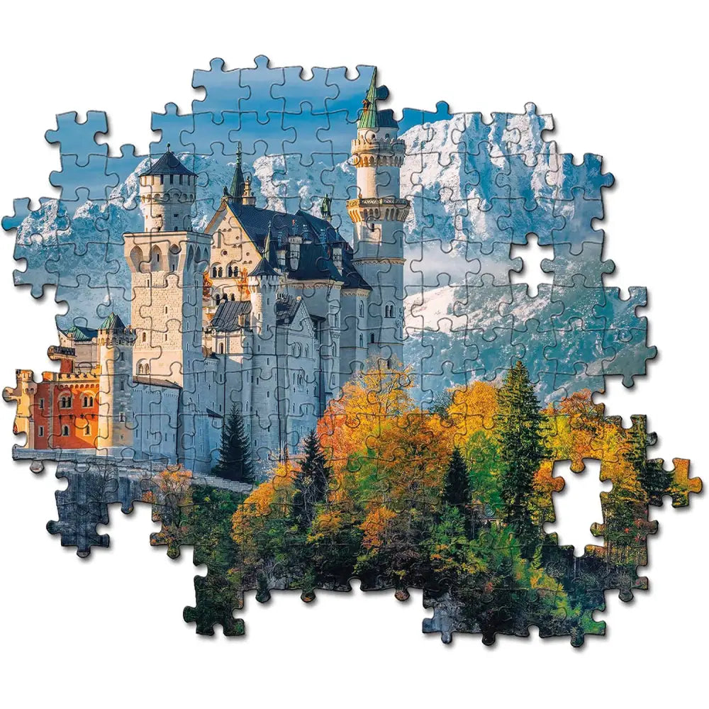 Puzzle 500 Pezzi - Neuschwanstein Castle - Ravensburger - in legno - 8005125351466