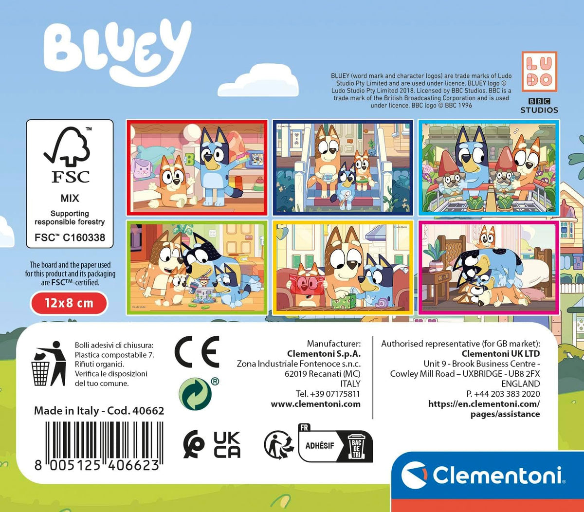 Puzzle Cubi di Bluey Clementoni - puzzle bambini bluey