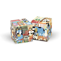 Puzzle cubi colorato a tema bluey clementoni con personaggi cartoon per un gioco educativo divertente e stimolante