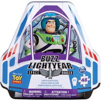 Puzzle lenticolare buzz lightyear toy story 4 in scatola colorata a forma di astronave spin master