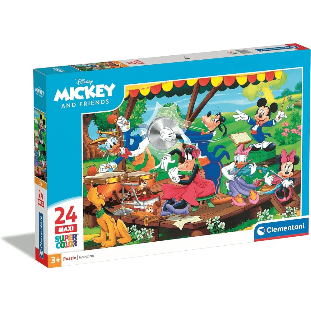 Puzzle Maxi Supercolor Disney Mickey 24 Pezzi - Giocattoli e Bambini - Toys Store8005125242184