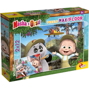 Puzzle Maxifloor 2 x 12 Masha e Orso
