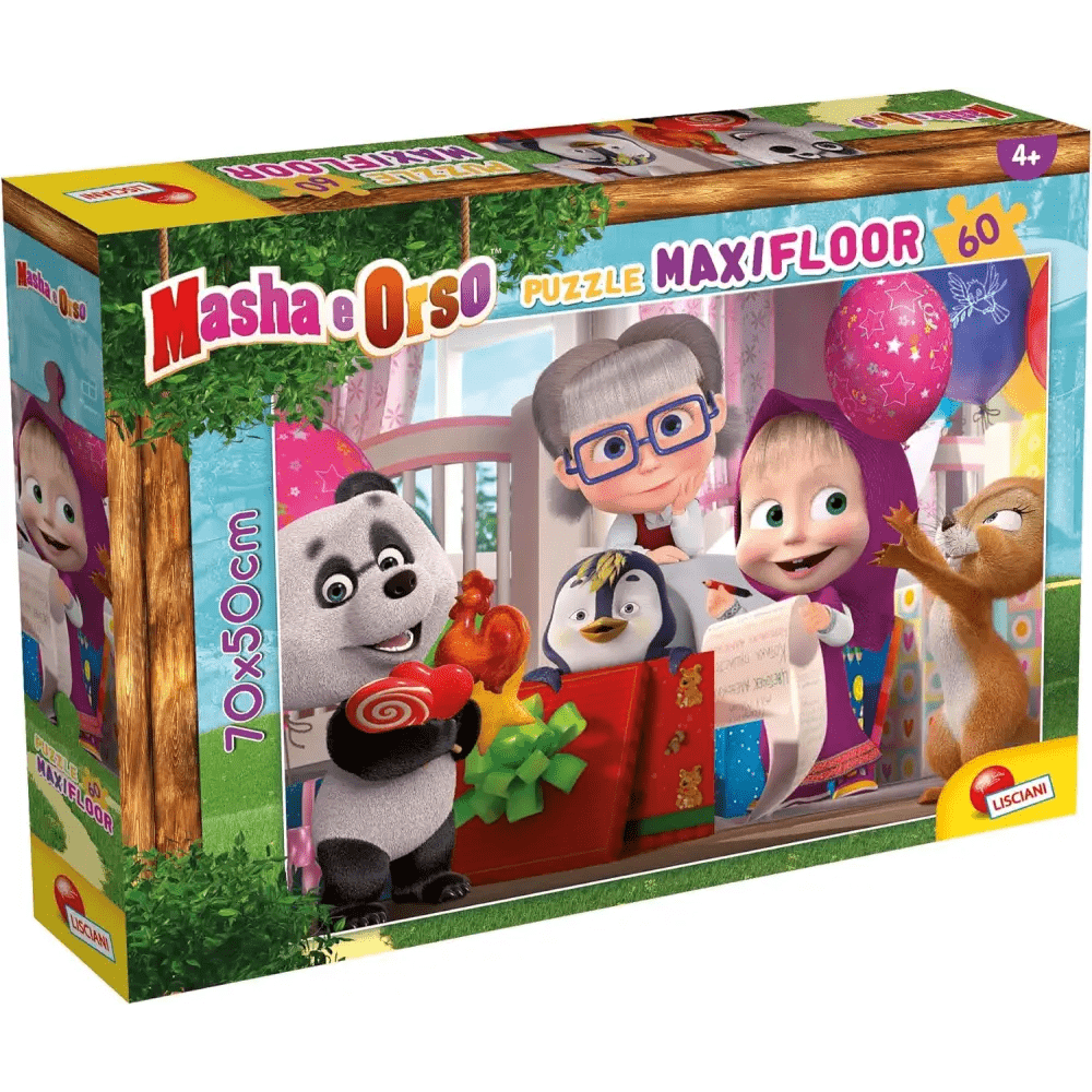 Puzzle Maxifloor Masha e Orso 60 pezzi - Giocattoli e Bambini - Toys Store8008324092970