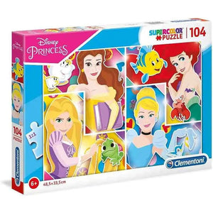 Puzzle Supercolor Disney Princess 104 Pezzi