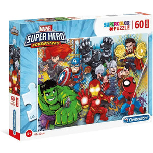 Puzzle Supercolor Marvel Super Hero 60 pezzi Maxi