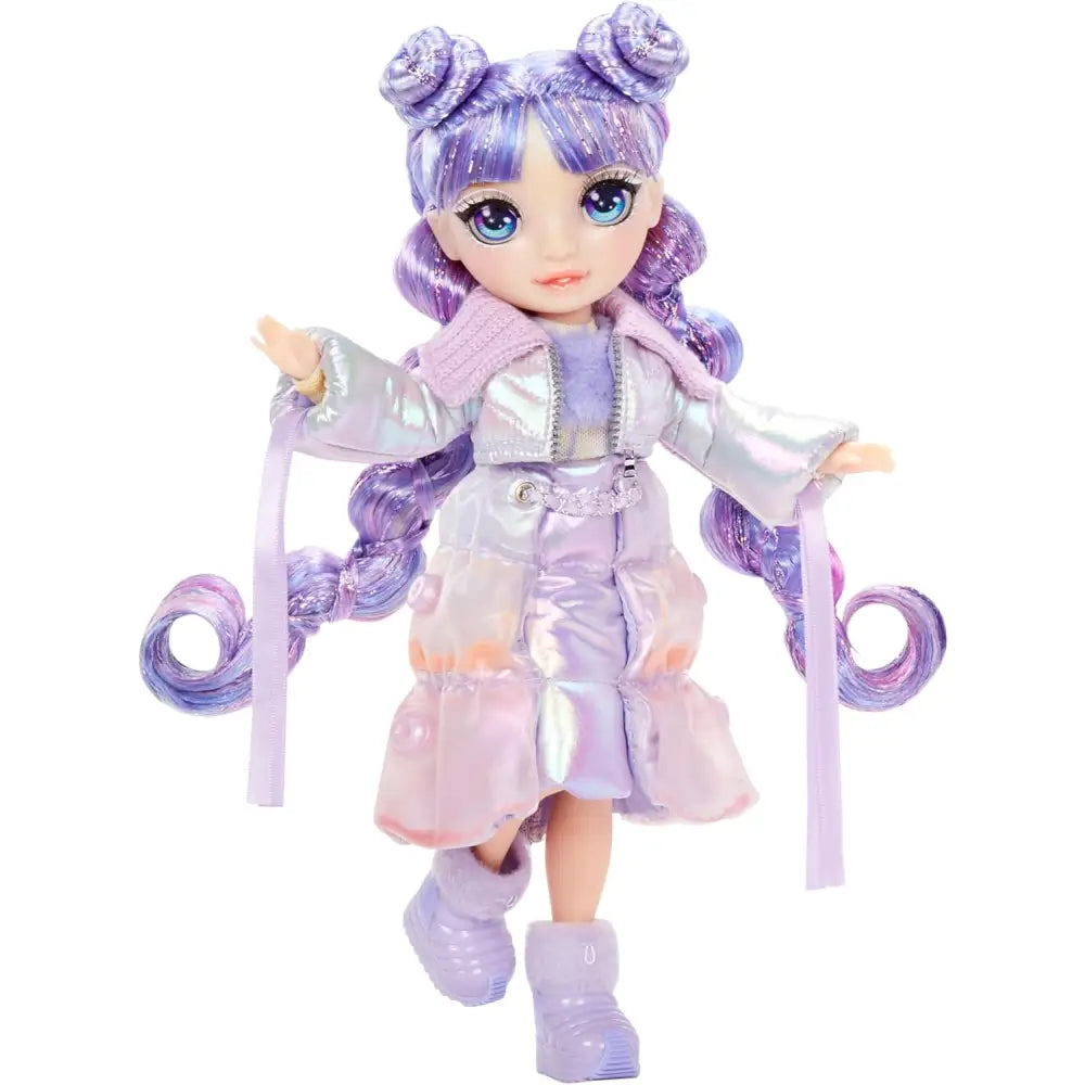 Rainbow High Bambola Violet Wonderland con pupazzo di neve - MGA - Bambole playset e giocattoli - 0035051120865