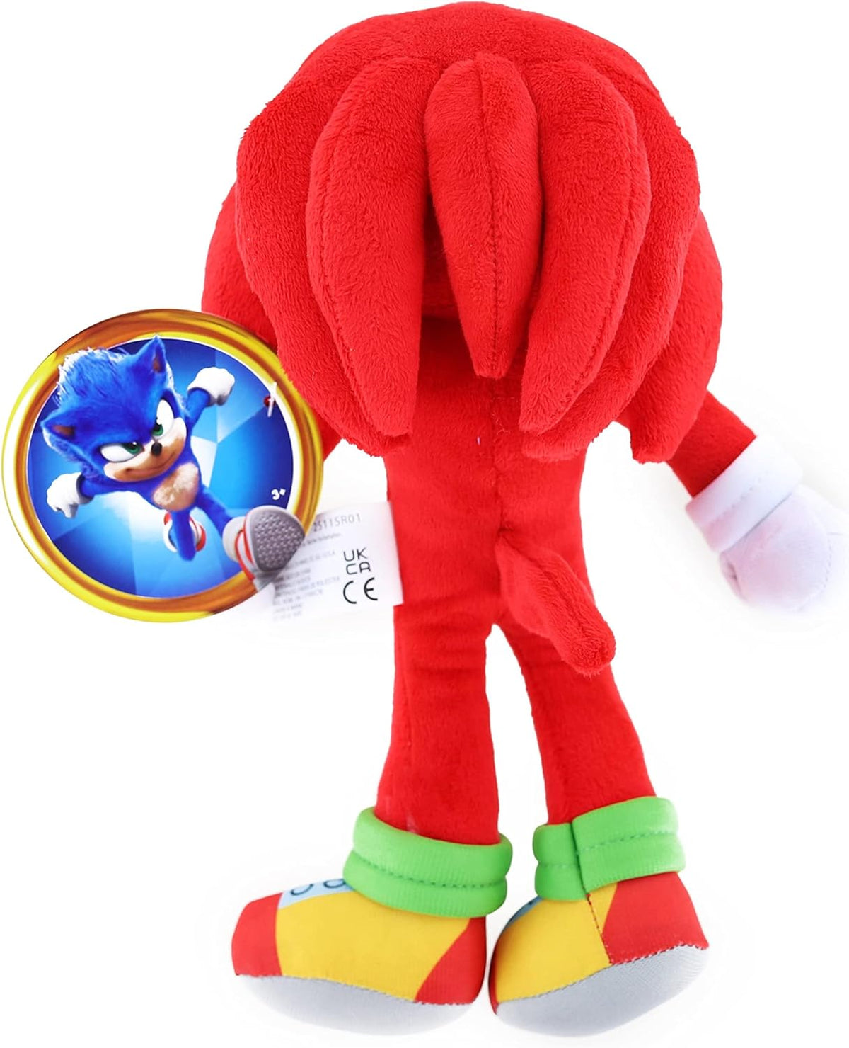 Peluche Knuckles 23 cm Jakks Pacific – Sonic 2 Movie Plush Ufficiale - retro peluche sonic rosso