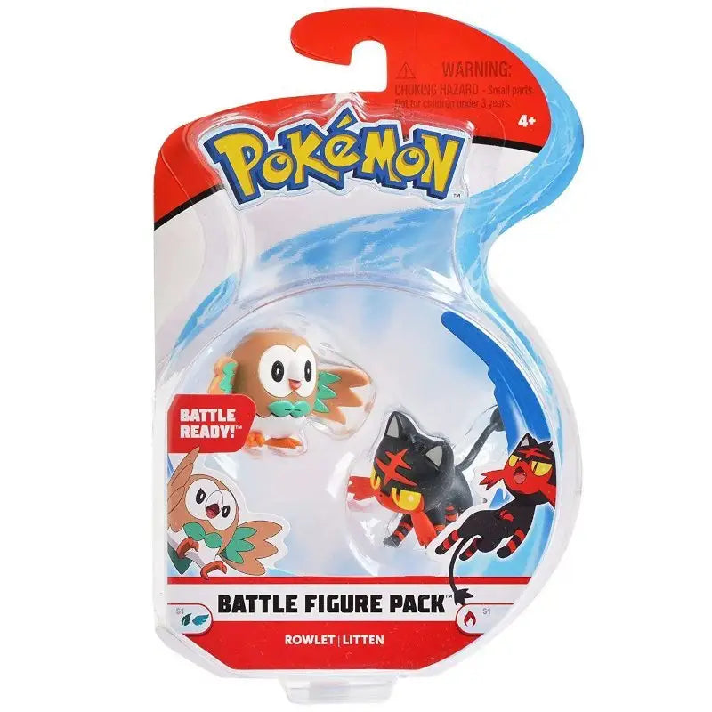 Rowlet Litten action figure Pokemon Battle - Company - 889933950022