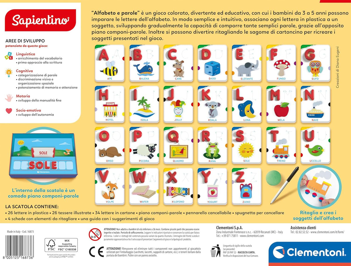 Sapientino Montessori Alfabeto e Parole - sapientino alfabeto e parole