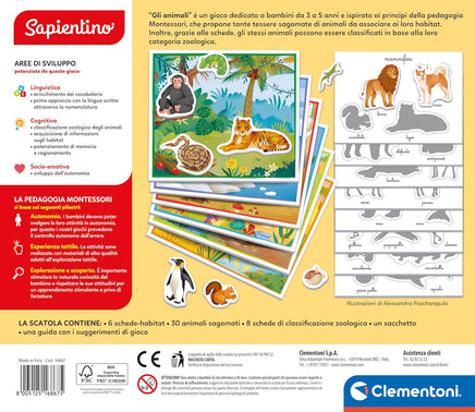 Sapientino Animali Gioco Montessori