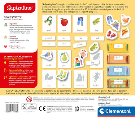 Clementoni Sapientino Montessori – Primo Inglese
