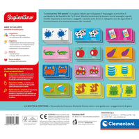 Sapientino Montessori Le Mie Prime 100 Parole Clementoni - Carte educative - 8005125168514