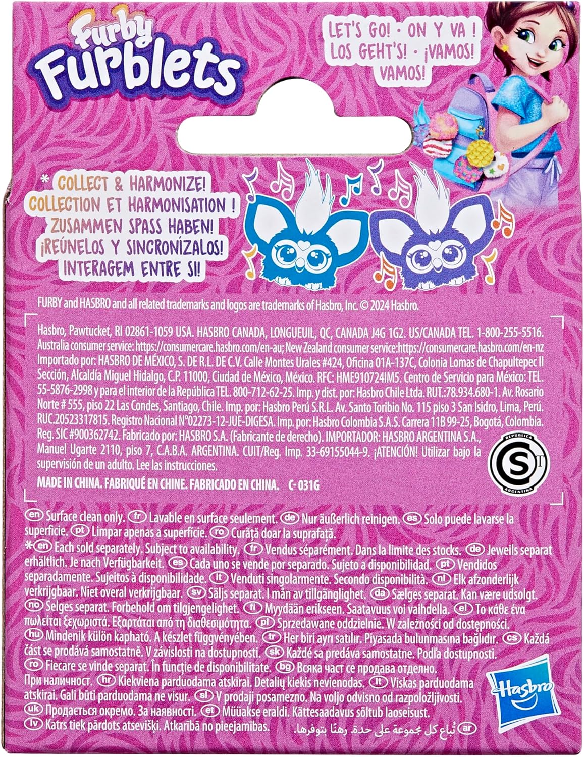 Furby Furblets Groo-Vee Viola - scatola hasbro furby