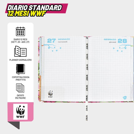 Diario WWF 2026-2027 Ghepardo Scuola Ufficiale