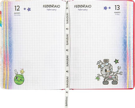 Diario scuola Tokidoki 2025/2026 rosso - Giocattoli e Bambini - Toys Store8058263237987