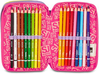 Astuccio 3 Zip SJ Gang FABLE JOURNEY Unicorno Scuola 2025/2026