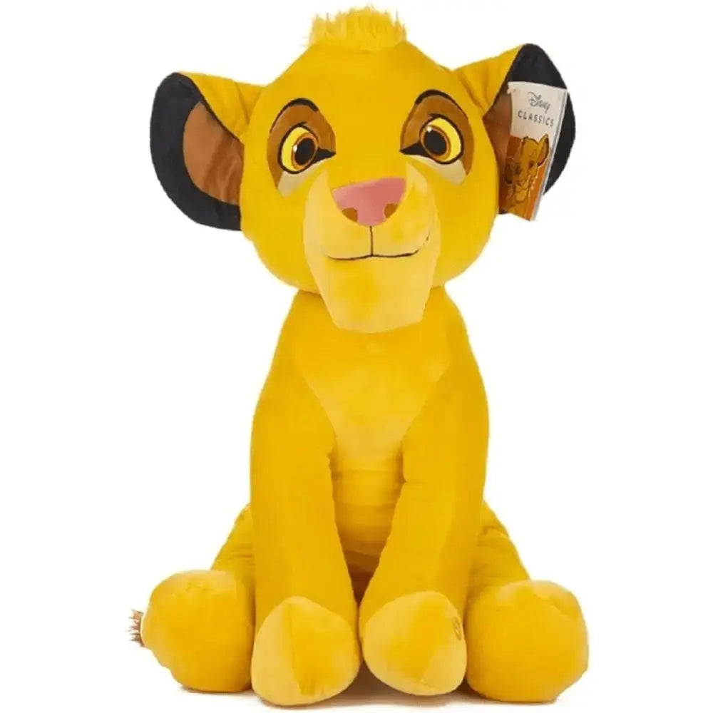 Simba peluche giallo con orecchie nere e naso rosa del film il re leone con suono integrato