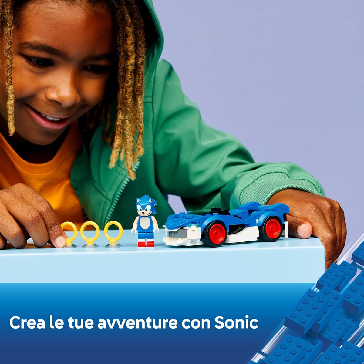 Lego sonic 77117 - Macchina Fulmine supersonico - sonic hedgehog