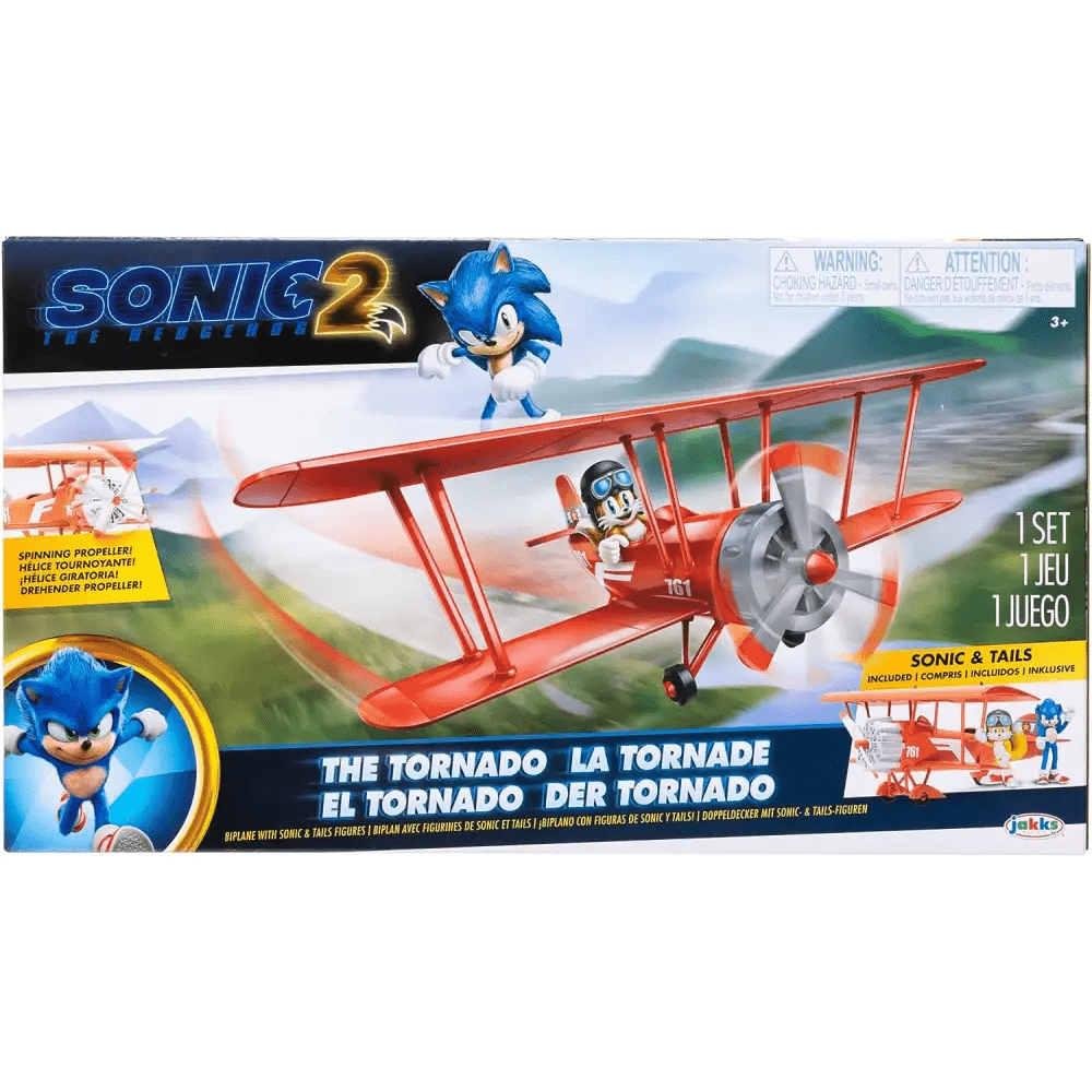 Sonic The Hedgehog Veicolo Biplano con personaggi - Giocattoli e Bambini - Toys Store192995412675