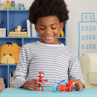 Spidey con moto - hasbro - 5010996118530