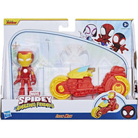Spidey Iron Man con motocicletta - hasbro - 5010996197627