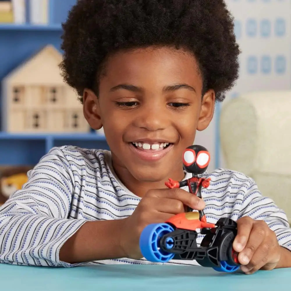 Spidey Moto Miles Morales – Hasbro Marvel Motocicletta e Action Figure Spider-Man - 5010996225566