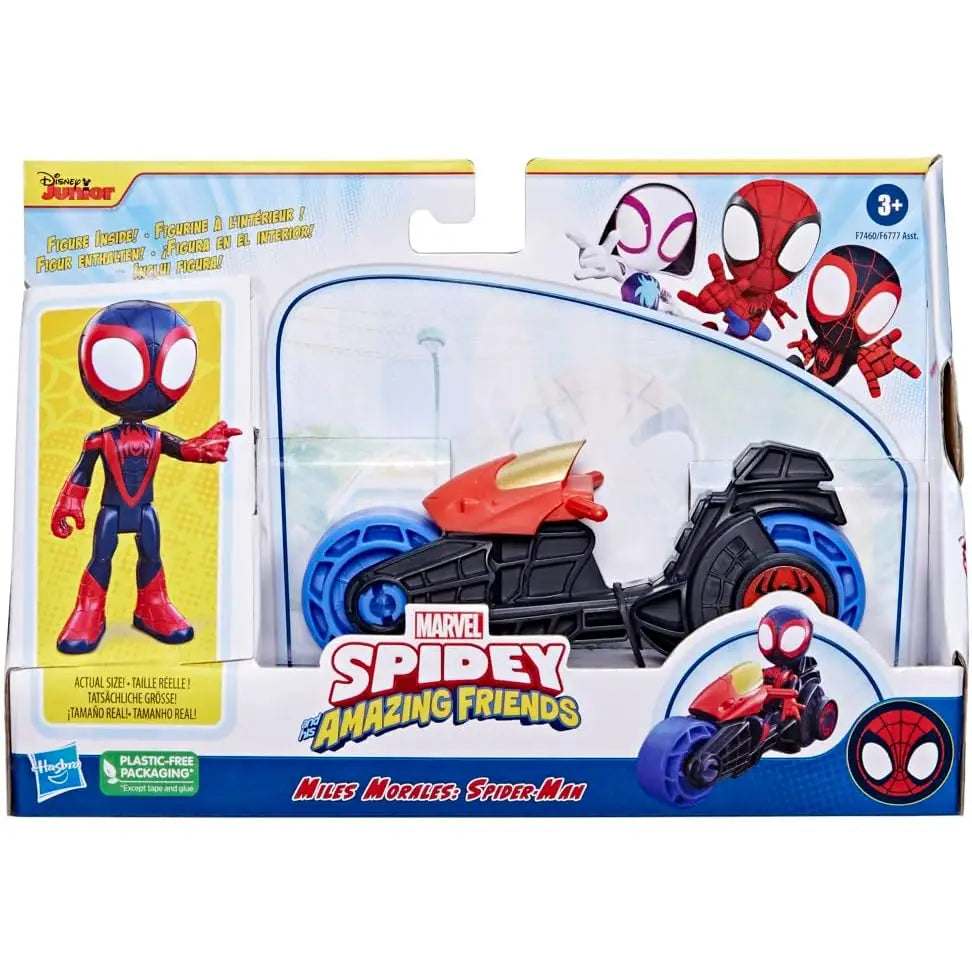 Spidey Moto Miles Morales – Hasbro Marvel Motocicletta e Action Figure Spider-Man - 5010996225566