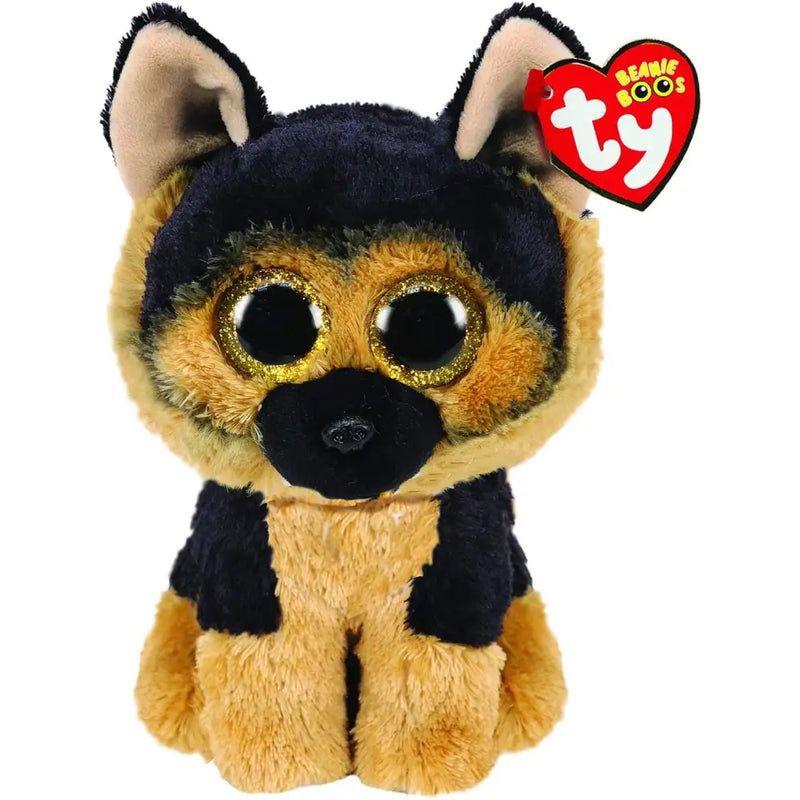 Spirit peluche beanie boos pastore tedesco 15 cm con peluche morbido e occhi dorati glitterati cane pastore tedesco