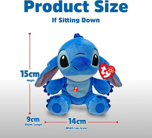 Disney Beanies Stitch - Peluche Morbido per Bambini e Neonati - Originale Disney