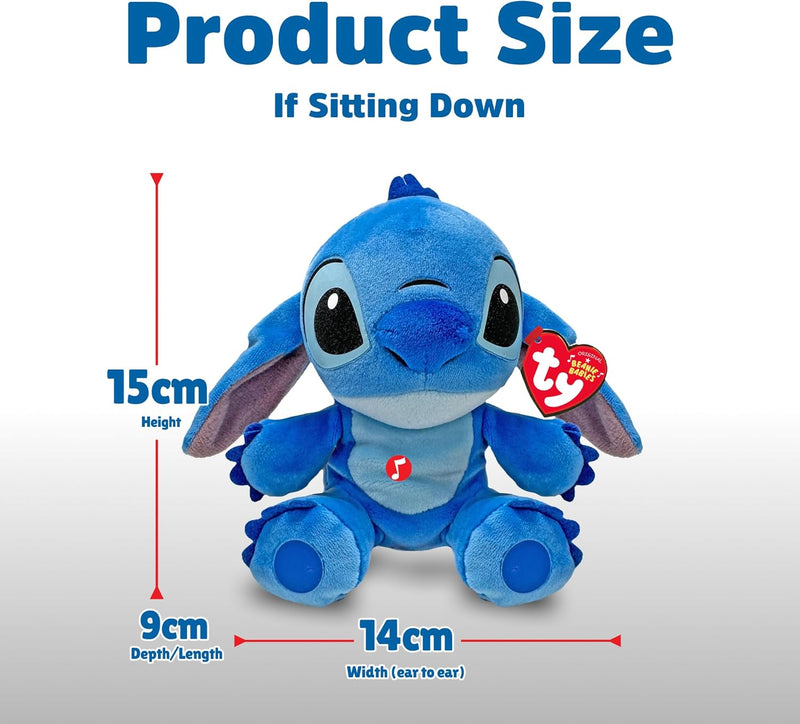 y Disney Beanies Stitch - Peluche Morbido per Bambini e Neonati - Originale Disney - Giocattoli e Bambini - Toys Store0008421440122