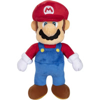 Peluche super mario mario di 15 cm con cappello rosso m, dettagli gialli e guanti bianchi in morbido tessuto