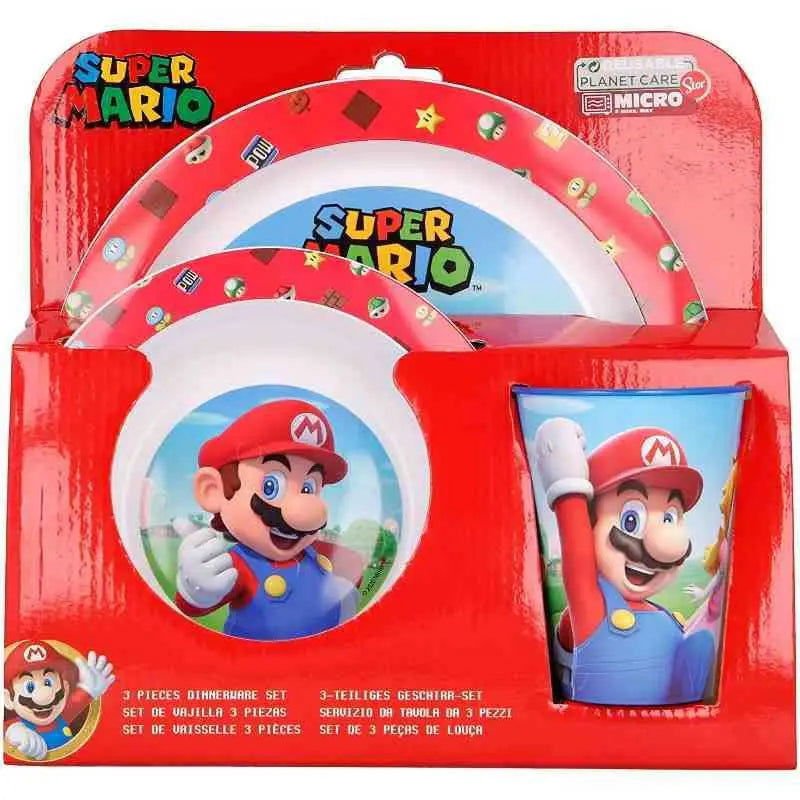 Super Mario Servizio Tavola Bambini 3 Pezzi - Giocattoli e Bambini - Toys Store8412497214495