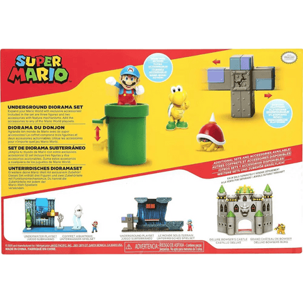 Super Mario set Diorama sotterraneo - Giocattoli e Bambini - Toys Store0192995404267