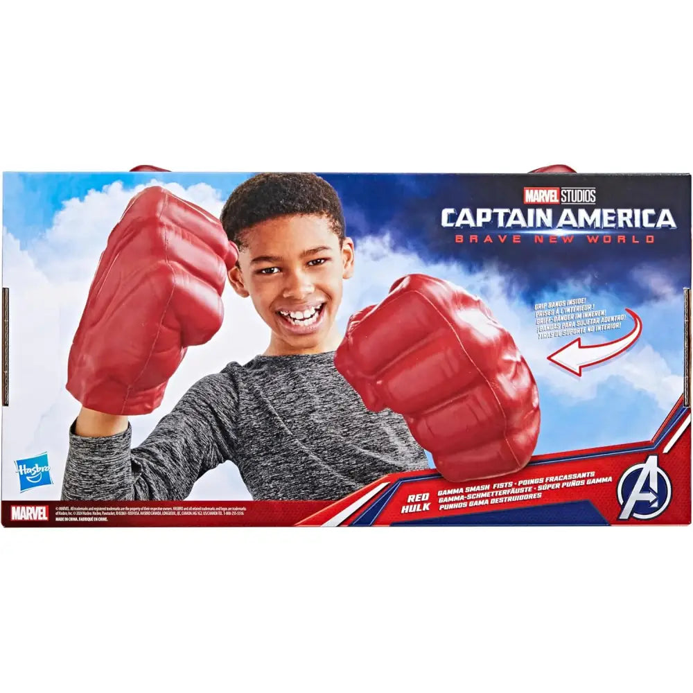 Super Pugni Gamma Hulk Rosso - Hasbro - Accessori per costumi - 5010996204851