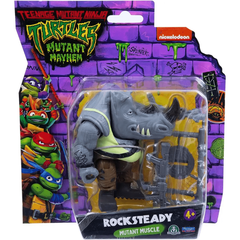 Tartarughe Ninja Caos Mutante Rocksteady - Giocattoli e Bambini - Toys Store8056379152569