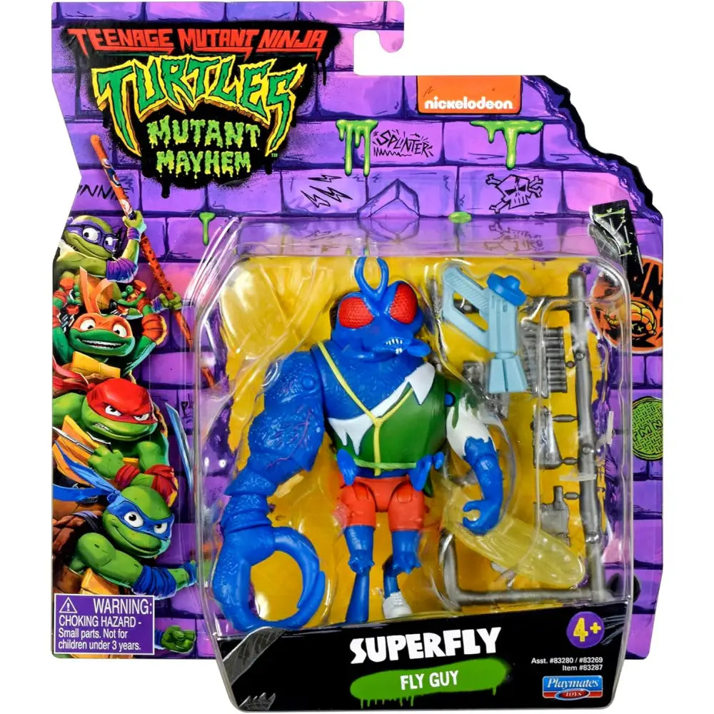 Teenage Mutant Ninja Turtles Mayhem personaggio Superfly - Giochi Preziosi - 0043377832874