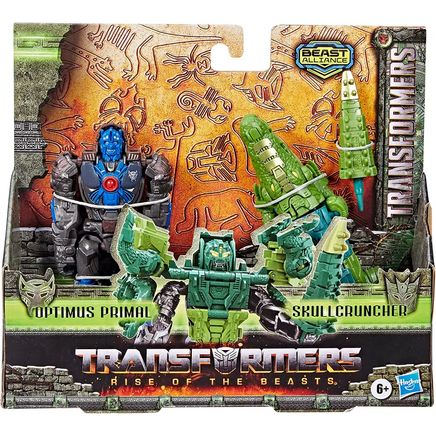 Transformers pack doppio Optimus Primal e skull cruncher