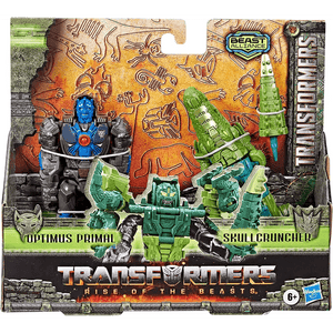 Transformers pack doppio Optimus Primal e skull cruncher Beast combiner