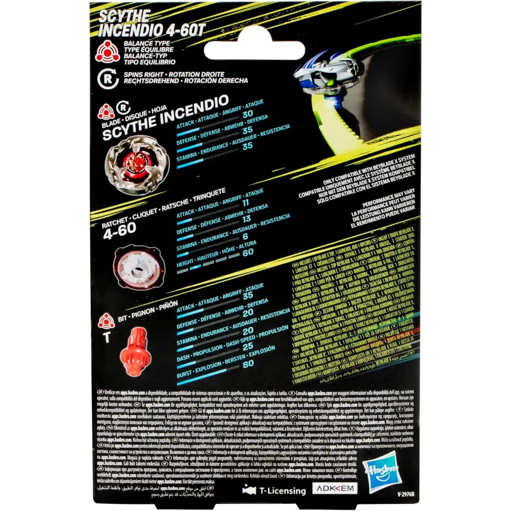 Trottola Beyblade Scythe Incendio Balance - Giocattoli e Bambini - Toys Store - Battle top - 5010996257123