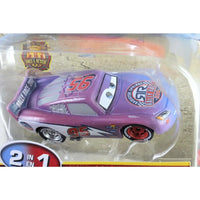 Veicolo cars lightning mcqueen cambia colore auto da corsa giocattolo viola e bianca con ruote rosse e numero 95