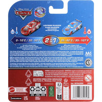 Veicolo cars lightning mcqueen cambia colore giocattolo 2-in-1 rosso e blu con funzione cambia colore della disney pixar cars