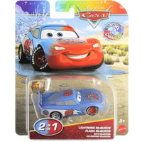 Veicolo cars lightning mcqueen cambia colore die-cast car blue and red with 95 racing number and smiling face design