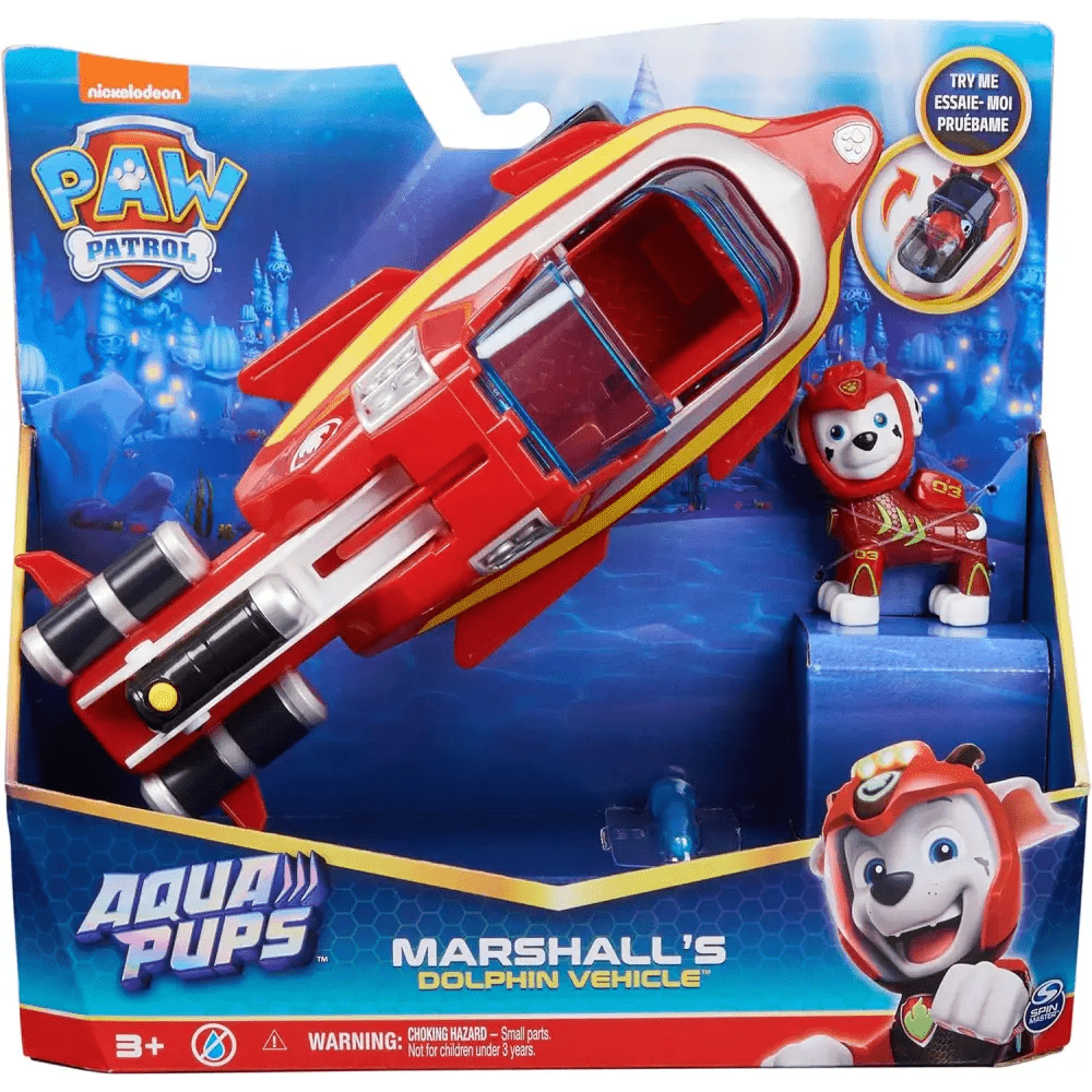 Veicolo trasformabile di Marshall Paw Patrol Aqua Pups - Giocattoli e Bambini - Toys Store0778988446706